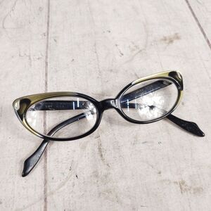 Ward Luv Usa Vintage 1950's Eyeglasses - FRAMES ONLY Cats Eye Women 50-16-5 1/2